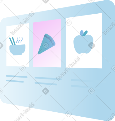 Browser window with online food sale PNG, SVG