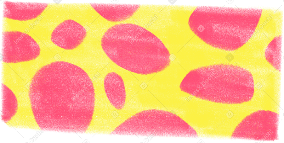 yellow rectangle with pink spots PNG, SVG