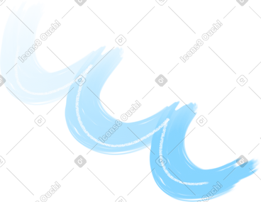 Wave blue PNG, SVG