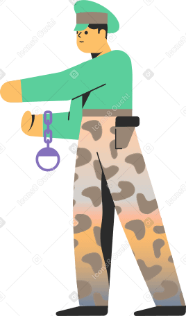 military man Illustration in PNG, SVG