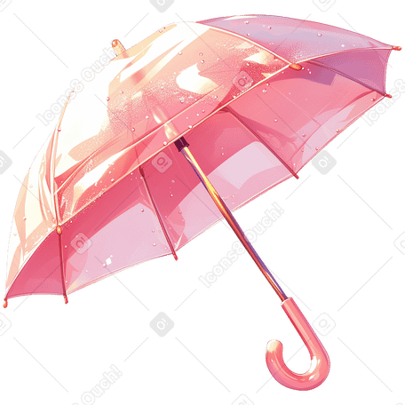분홍색 우산 PNG, SVG