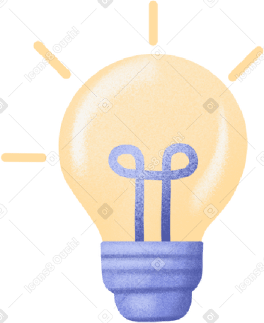glowing light bulb PNG, SVG