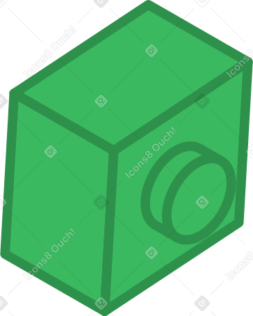 legostein grün PNG, SVG