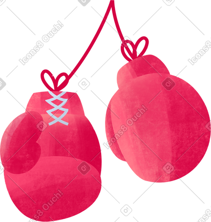 red boxing gloves PNG, SVG