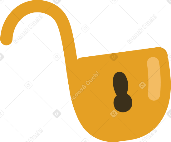 lock unlocked Illustration in PNG, SVG