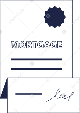 mortgage contract PNG, SVG