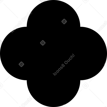 quatrefoil black Illustration in PNG, SVG