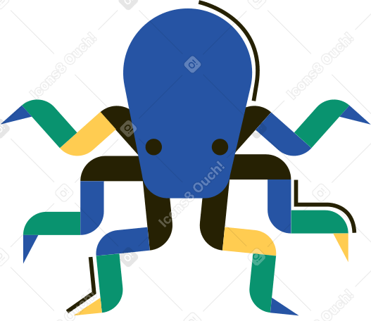 осьминог в PNG, SVG