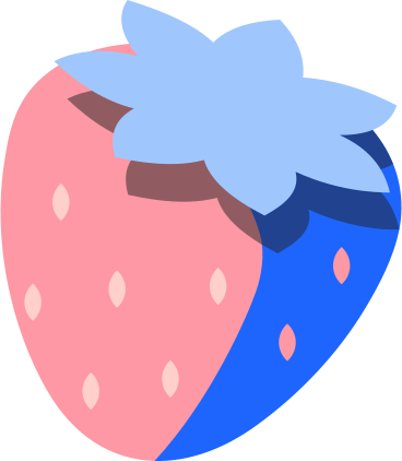 Клубничная ягода в PNG, SVG