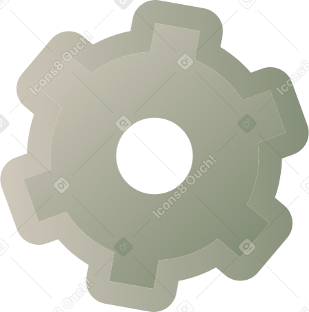 green gear PNG, SVG