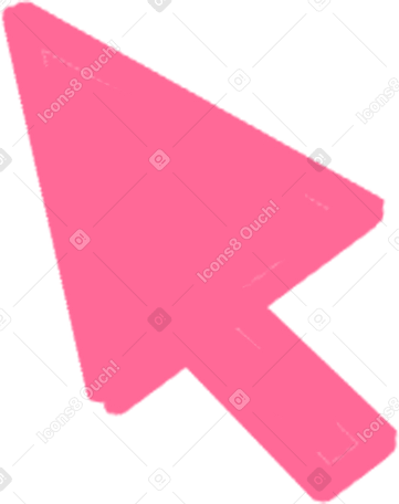 small pink cursor Illustration in PNG, SVG