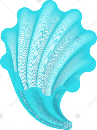 Concha azul PNG, SVG