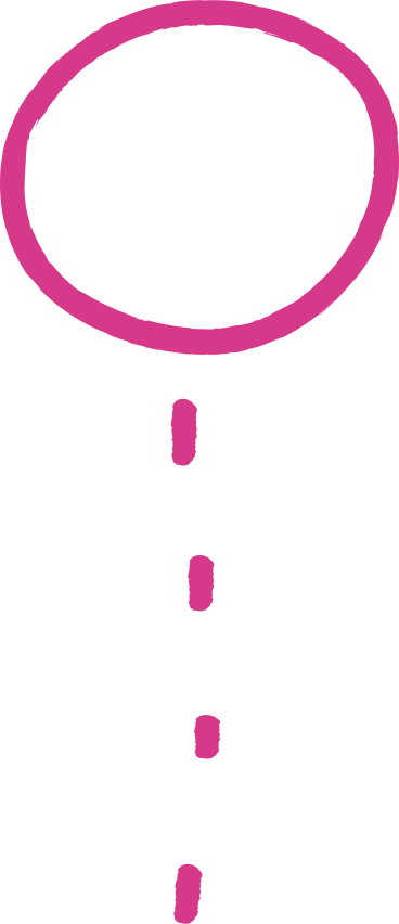 Розовый речевой пузырь в PNG, SVG