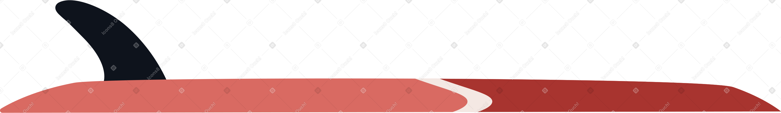 red surfboard Illustration in PNG, SVG