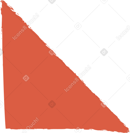 red triangle Illustration in PNG, SVG