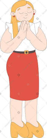 女人许愿 PNG, SVG