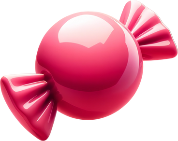 Bonbon rose PNG, SVG