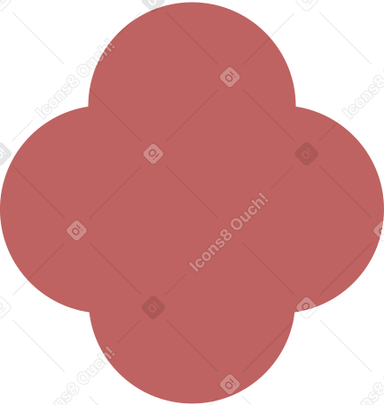 burgundy quatrefoil Illustration in PNG, SVG