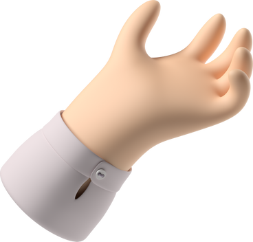 Pale skin hand giving PNG, SVG
