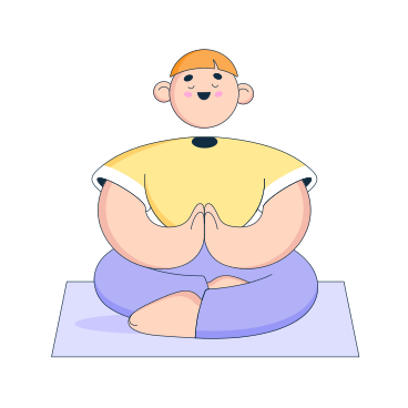 Hombre meditando PNG, SVG