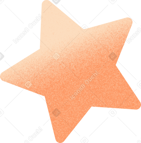Estrella naranja PNG, SVG
