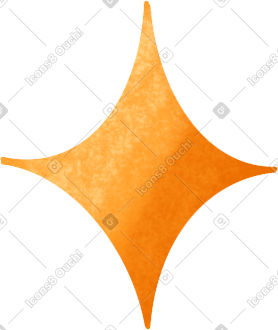 Yellow star with four ends PNG, SVG