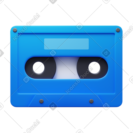 3D cassette PNG, SVG