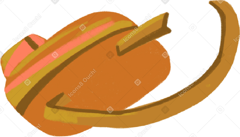 orange  backpack Illustration in PNG, SVG