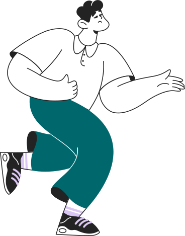 running man extended his hand PNG, SVG