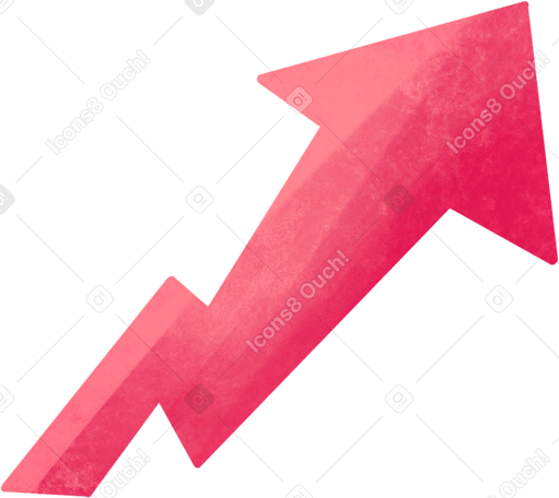 growth arrow Illustration in PNG, SVG