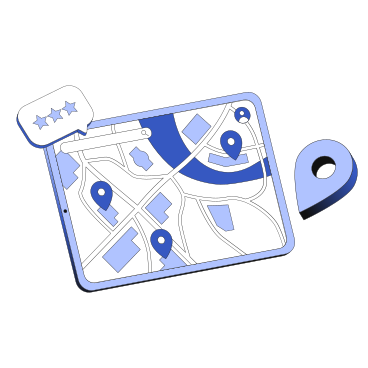 Geolocation and mapping technology on tablet PNG, SVG