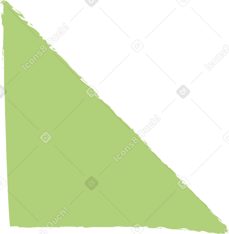 green triangle Illustration in PNG, SVG