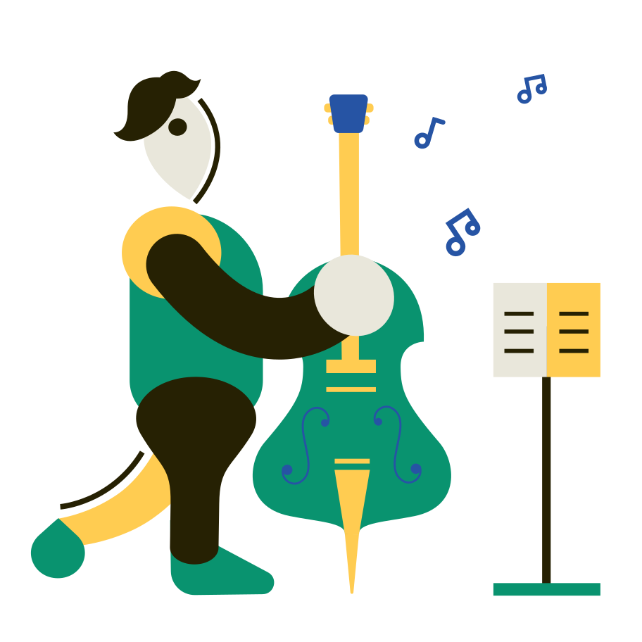 音楽家 のpngとsvgでのイラスト