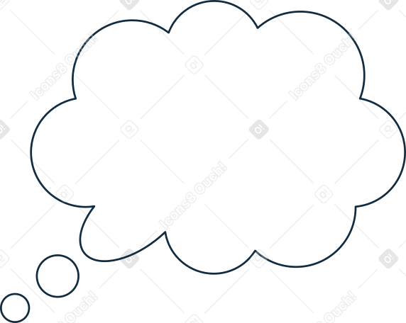 speech bubble cloud PNG, SVG