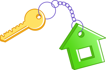 Key with home PNG, SVG