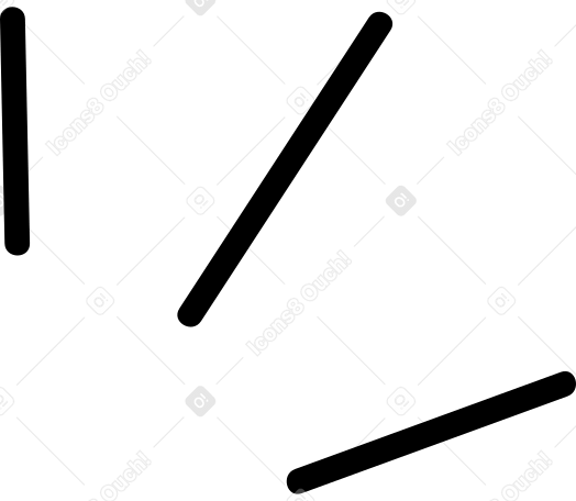 3本の黒い線 PNG、SVG