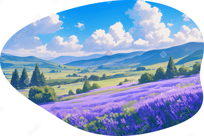Lavendelfeld-hintergrund PNG, SVG