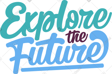 Lettering explore the future PNG, SVG