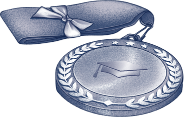Graduation medal PNG, SVG