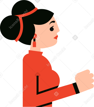 chinese woman Illustration in PNG, SVG