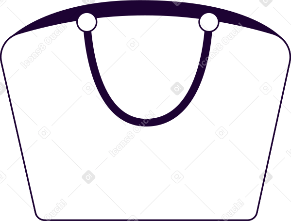 handbag Illustration in PNG, SVG