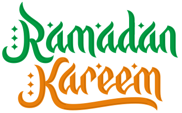 Schriftzug ramadan kareem mit sternentext PNG, SVG