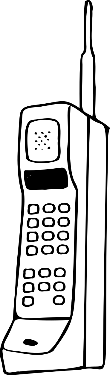 Старинный сотовый телефон в PNG, SVG