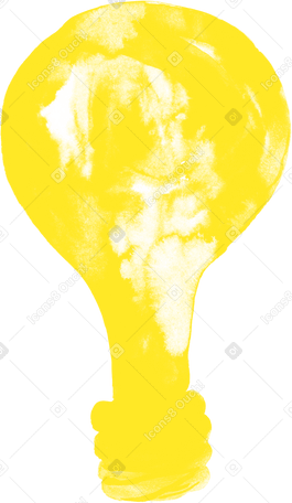 желтая лампочка в PNG, SVG