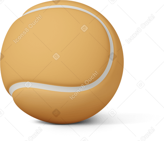 3D tennis ball PNG, SVG