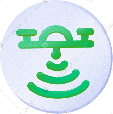 green quadrocopter icon в PNG, SVG