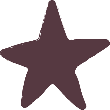 Dark brown star PNG, SVG
