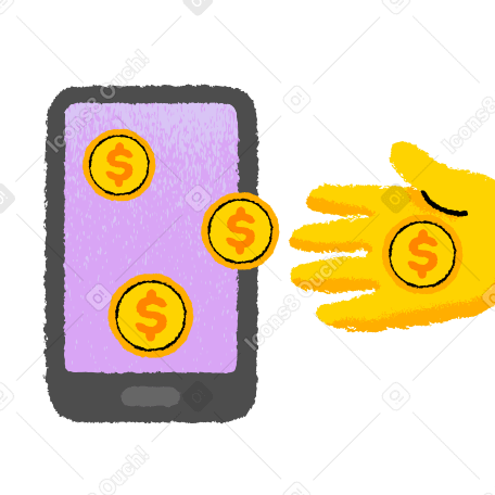 Easy money Illustration in PNG, SVG