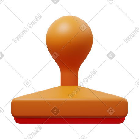 3D rubber stamp PNG, SVG