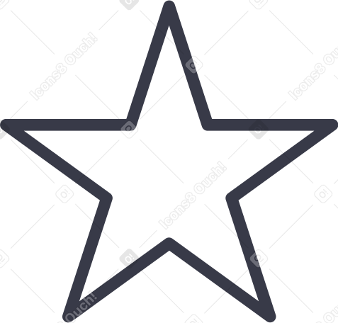 star shape Illustration in PNG, SVG